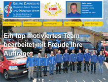 Tablet Screenshot of elektro-zurbruegg.ch